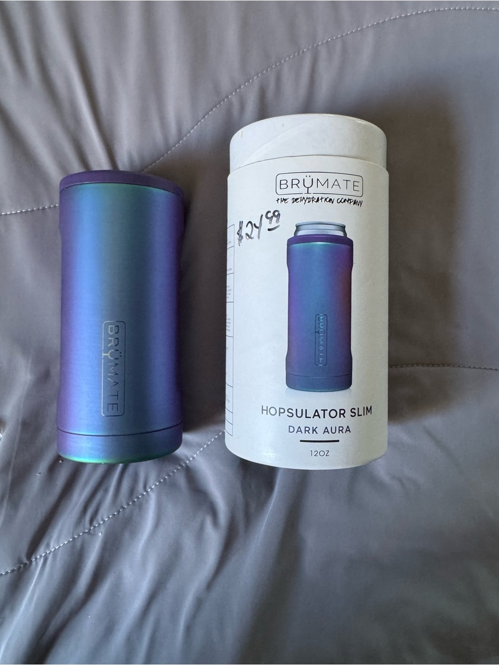 BrüMate Hopsulator Slim 12oz - Dark Aura Iridescent Blue/Purple